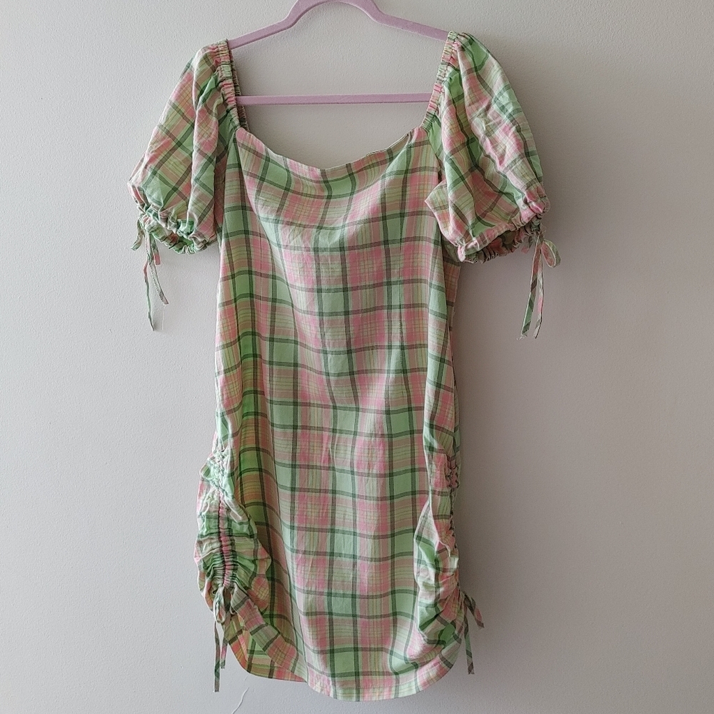 Ragged Priest plaid mini dress